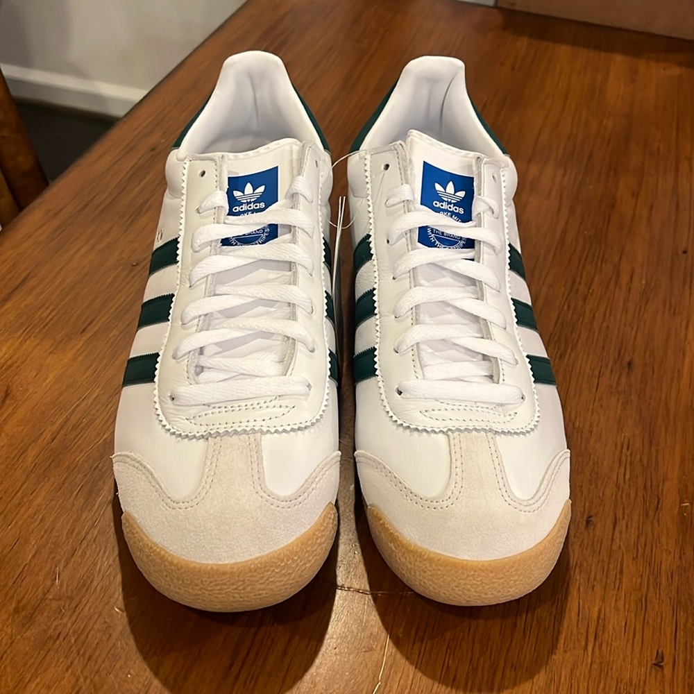 Adidas ROM CG5990 Shoes Sneakers new white green leather Mens Size 11 - Picture 6 of 15